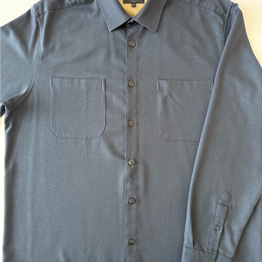 Ted Baker “Lessons” Dark Navy Blue Casual Button Down Shirt